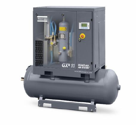 GXe 7-22: Oil-injected rotary screw compressors, 7-22 kW / 10-30 hp